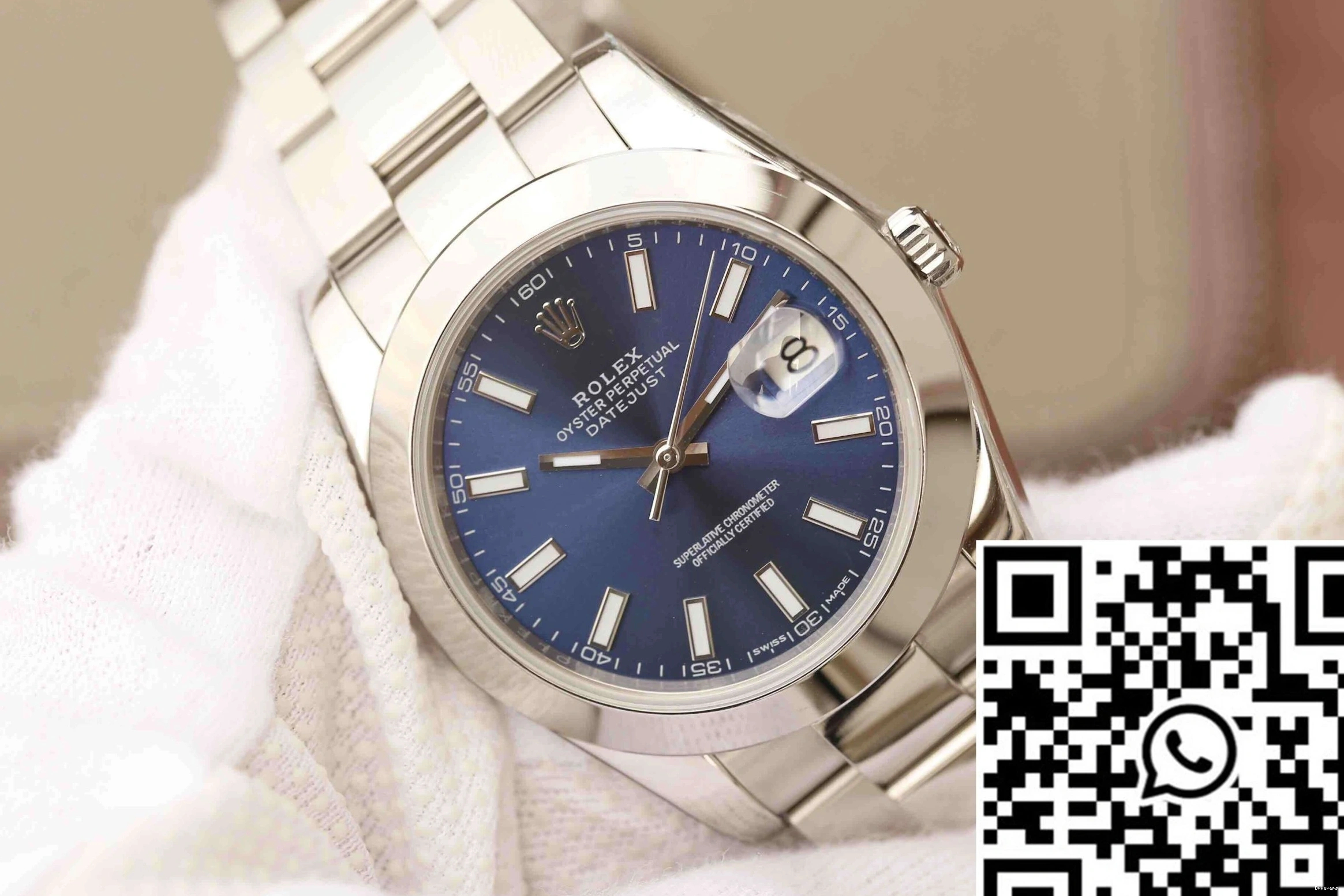 Rolex Dial EW Blue Factory Datejust M126300-0001 0521